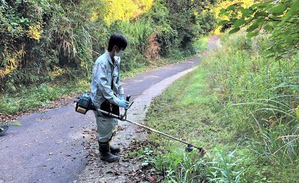 2021年度大分市坂の市での草刈り